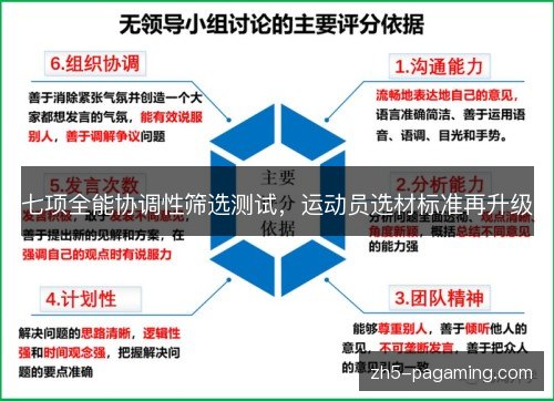七项全能协调性筛选测试，运动员选材标准再升级